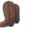 Women's Brown Leather Cowboy Boots, 4.5 UK