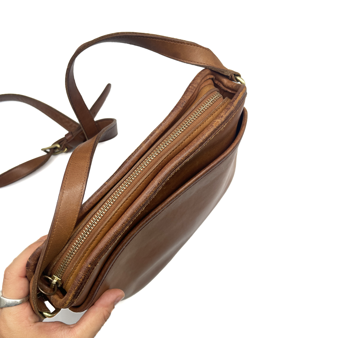 Coach Vintage Brown Leather Shoulder Bag