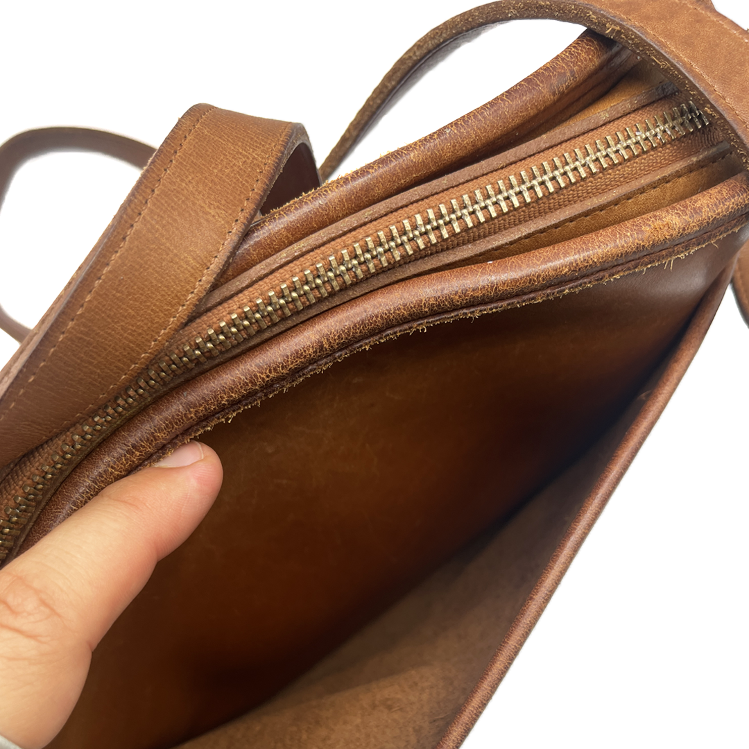 Coach Vintage Brown Leather Shoulder Bag