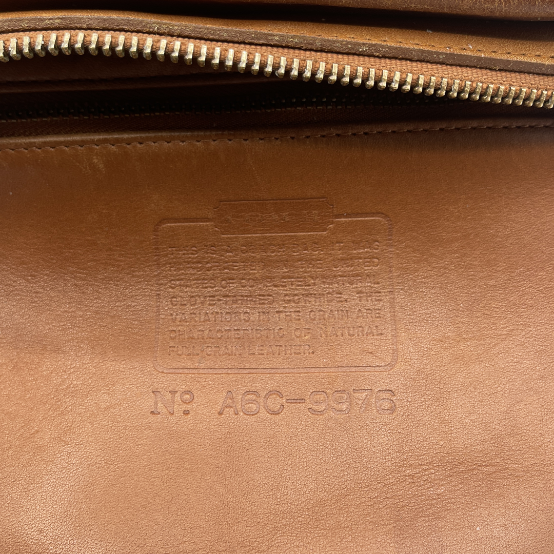 Coach Vintage Brown Leather Shoulder Bag