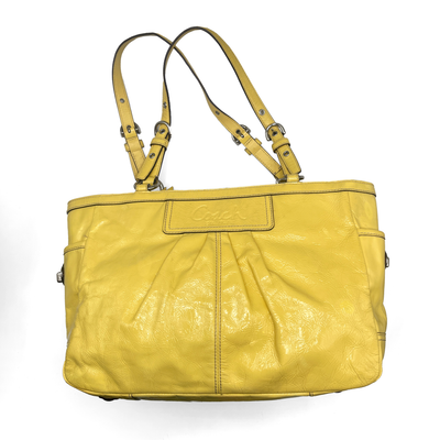 Coach Yellow Leather Shoulder bag
