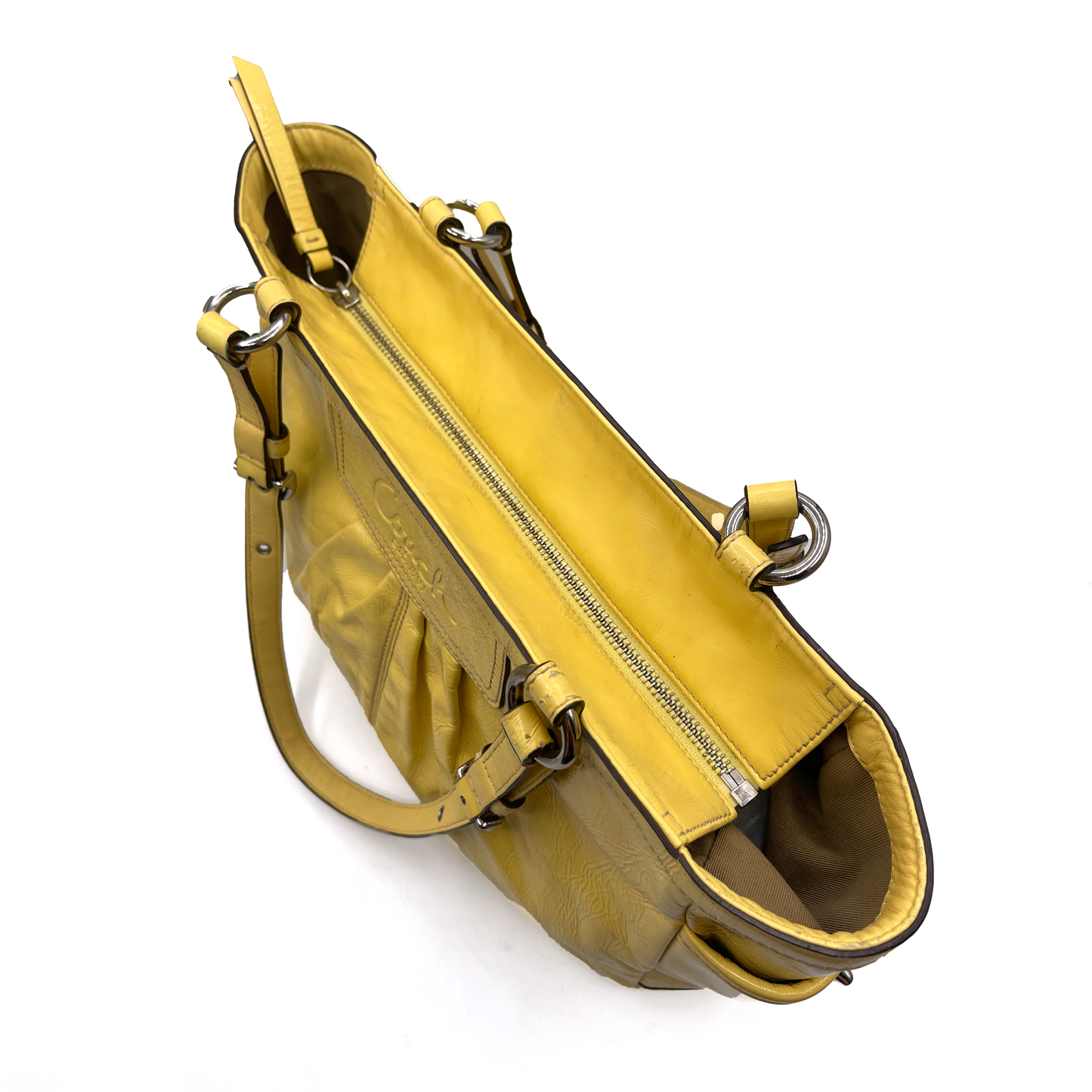 Coach Yellow Leather Shoulder bag