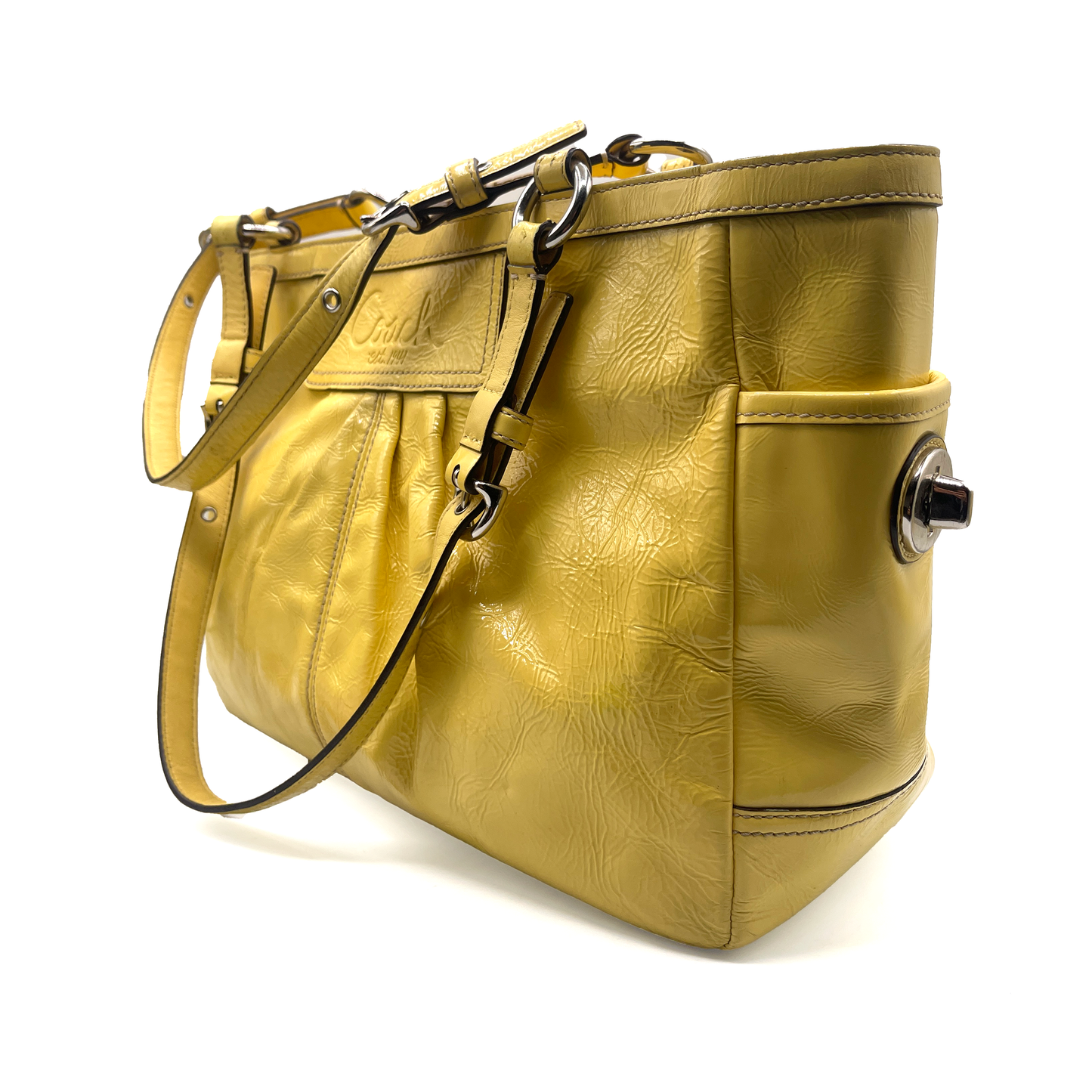 Coach Yellow Leather Shoulder bag