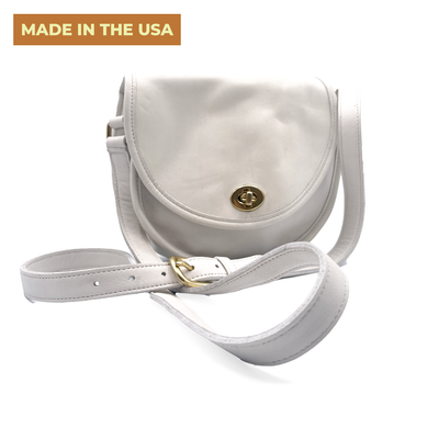Coach Vintage Leather White Shoulder Bag