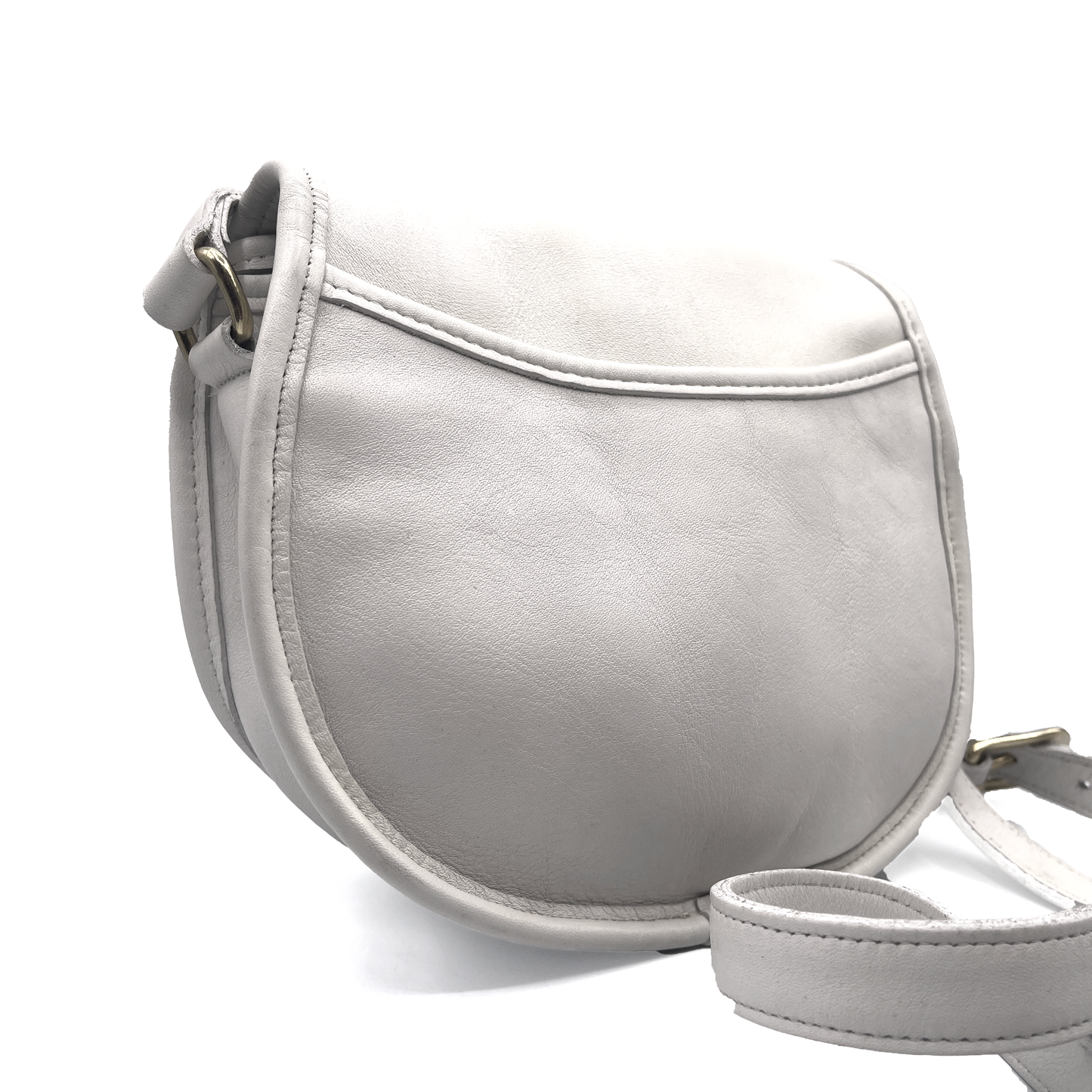 Coach Vintage Leather White Shoulder Bag