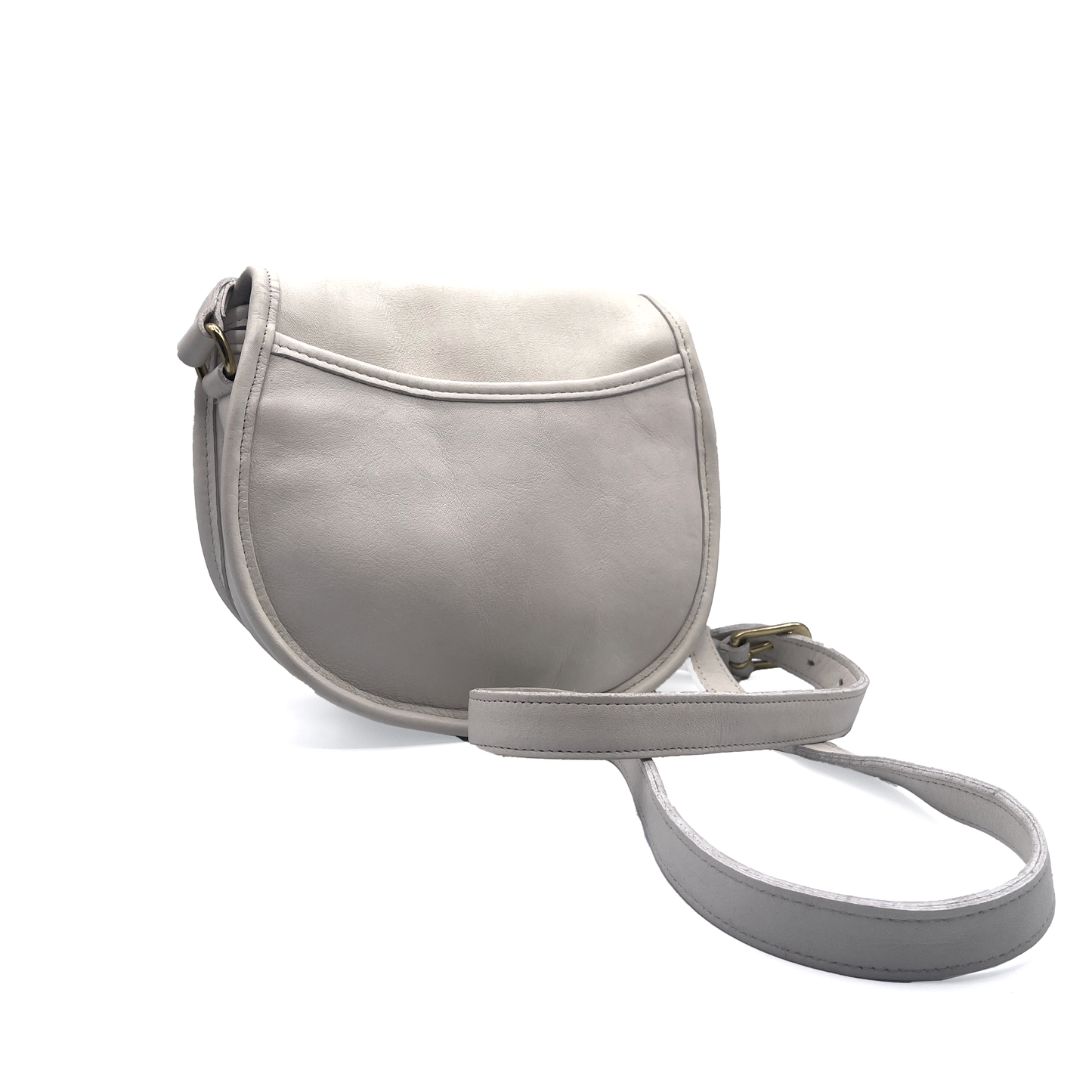 Coach Vintage Leather White Shoulder Bag