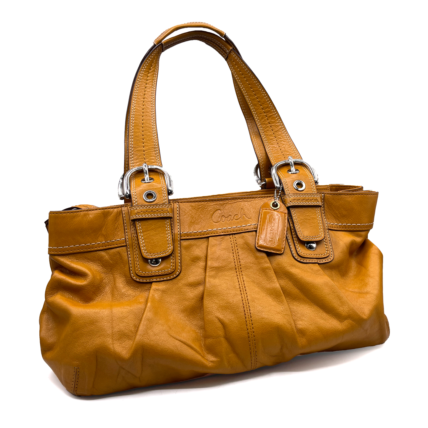 Coach Leather Mustard Soulder Bag