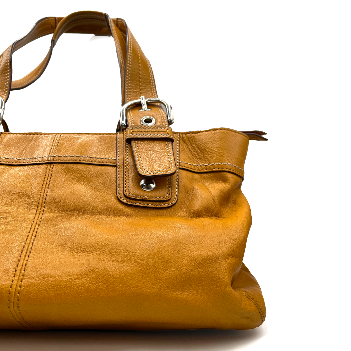 Coach Leather Mustard Soulder Bag