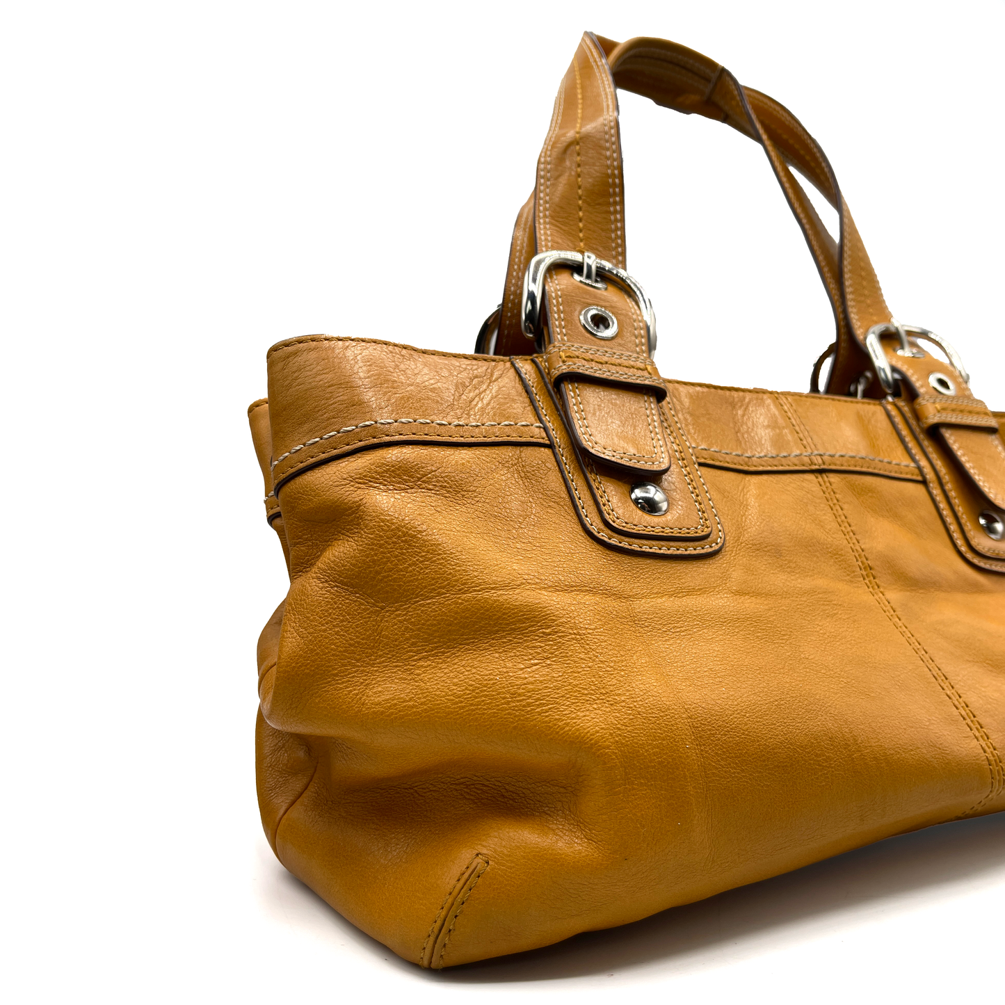 Coach Leather Mustard Soulder Bag