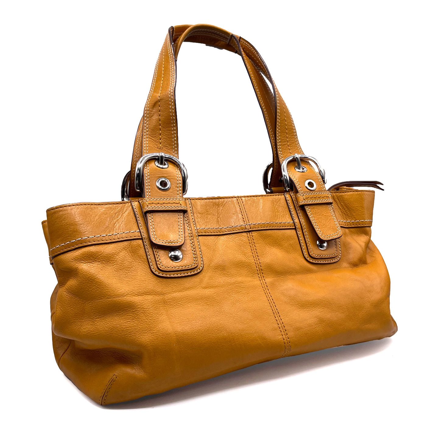 Coach Leather Mustard Soulder Bag