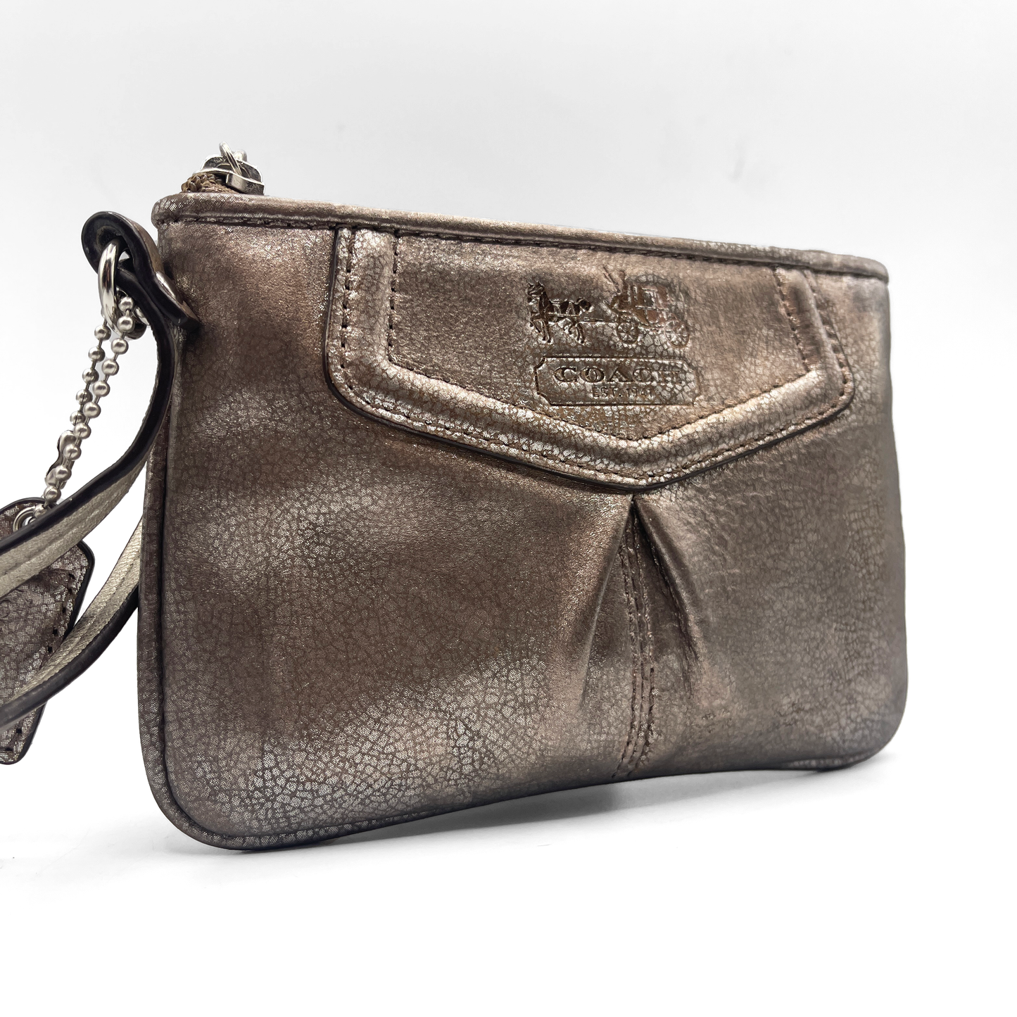 Coach Silver Wristlet