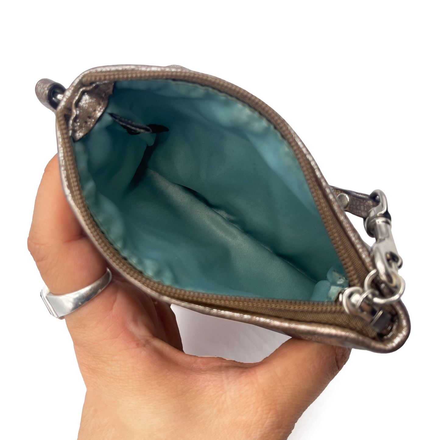 Coach Silver Wristlet