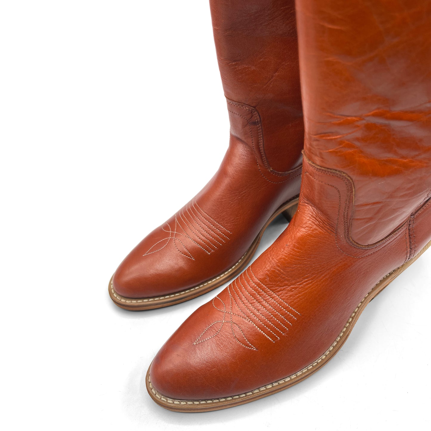 Dingo Women's Brown Leather Cowboy Boots, 7 UK