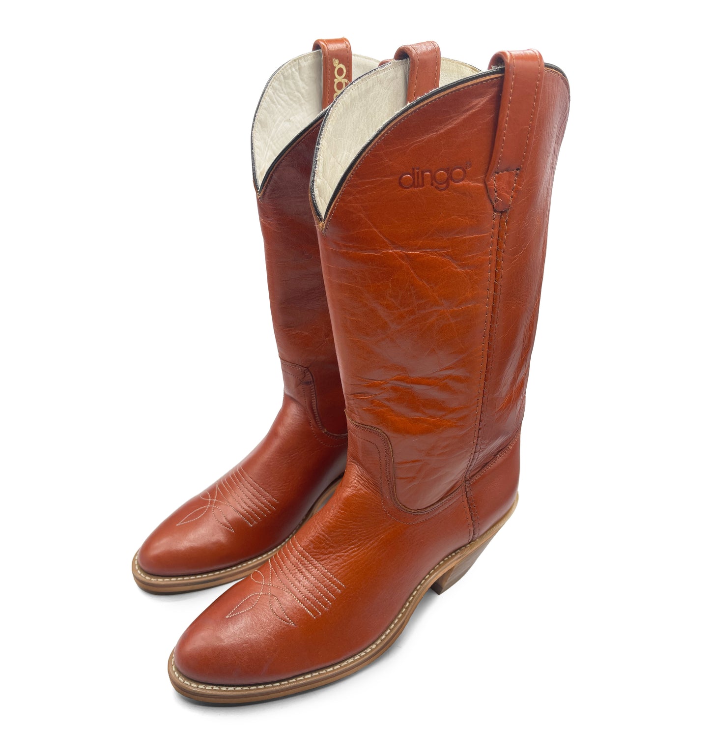 Dingo Women's Brown Leather Cowboy Boots, 7 UK