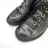 Dirk Bikkembergs Vintage Black Leather Combat Boots, 7.5 UK