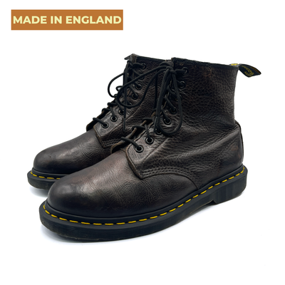 Dr. Martens Women's Leather Brown Boots, 6 UK
