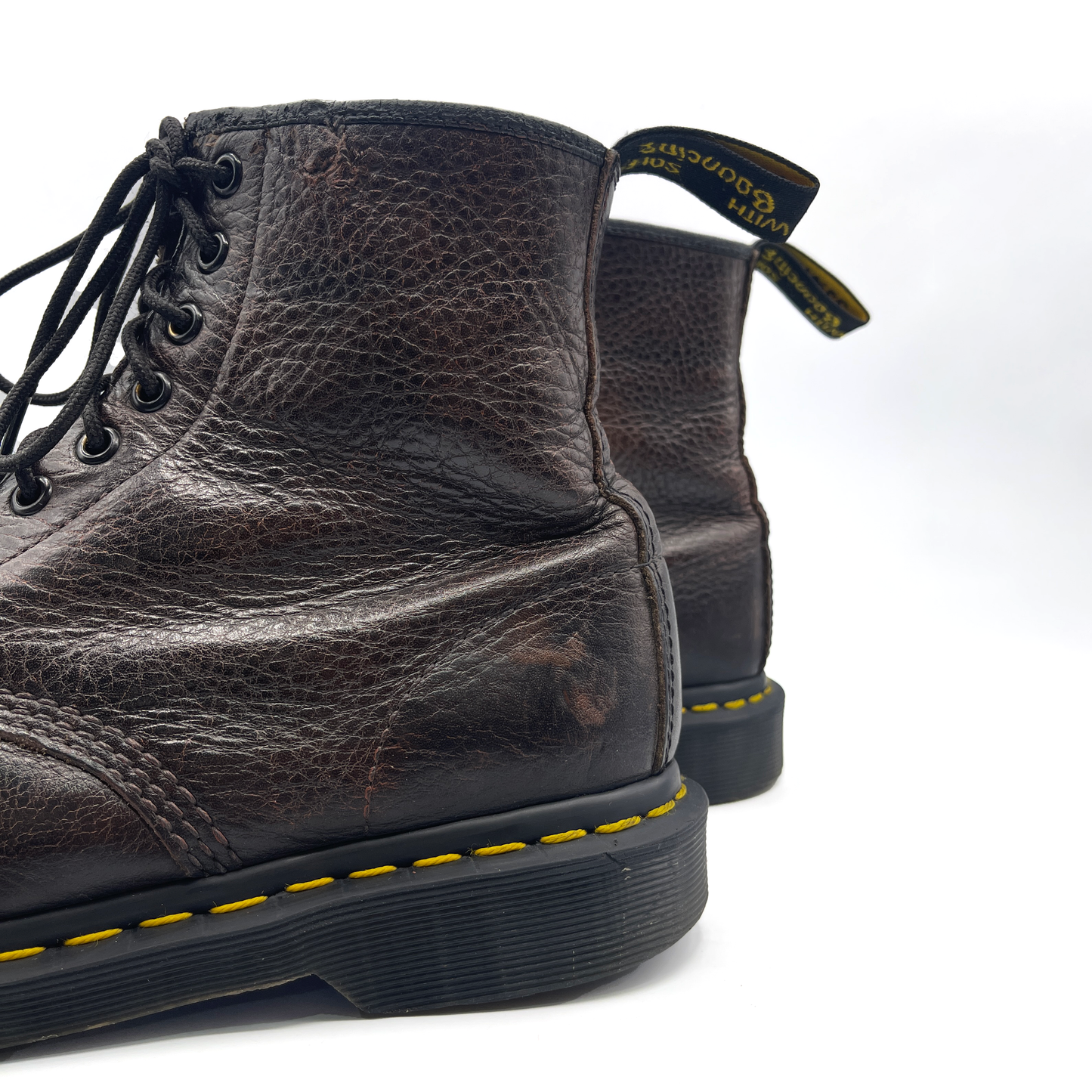 Dr. Martens Women's Leather Brown Boots, 6 UK