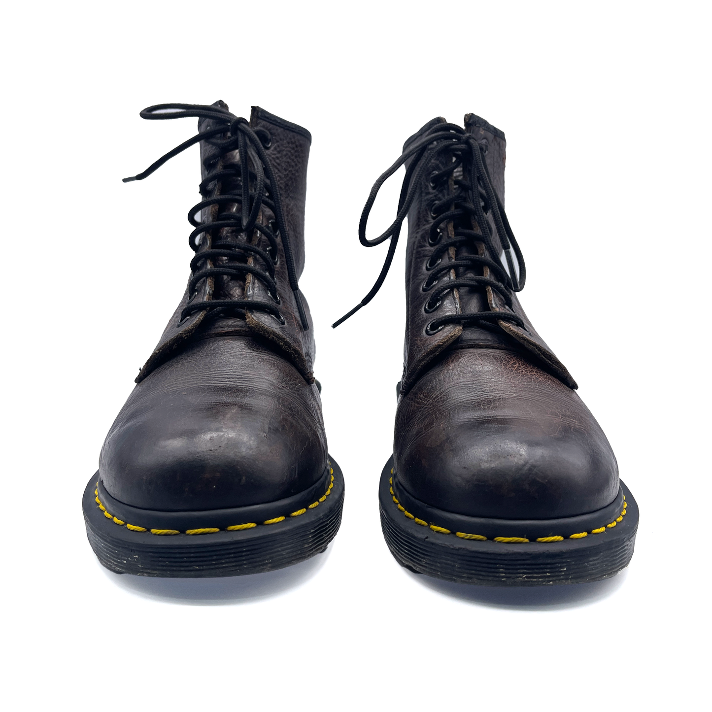 Dr. Martens Women's Leather Brown Boots, 6 UK