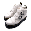 Dr Marten's Women's White Leather Devon Flwr Boots, 8 UK