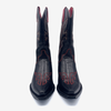 Frye Women's Black and Red Leather Western Boots, 4 UK