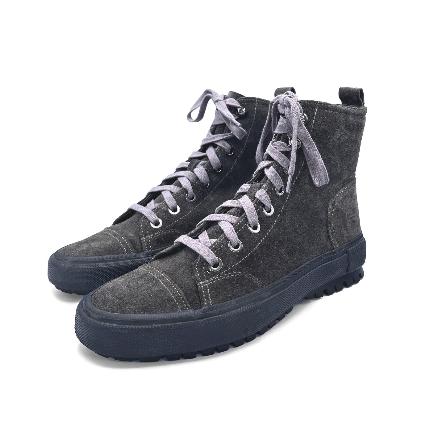 Frye Men's Grey Suede Militarie Ankle Boots, 9 UK
