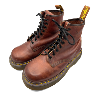 Dr. Martens Vintage Men's Brown Leather Boots, 8 UK