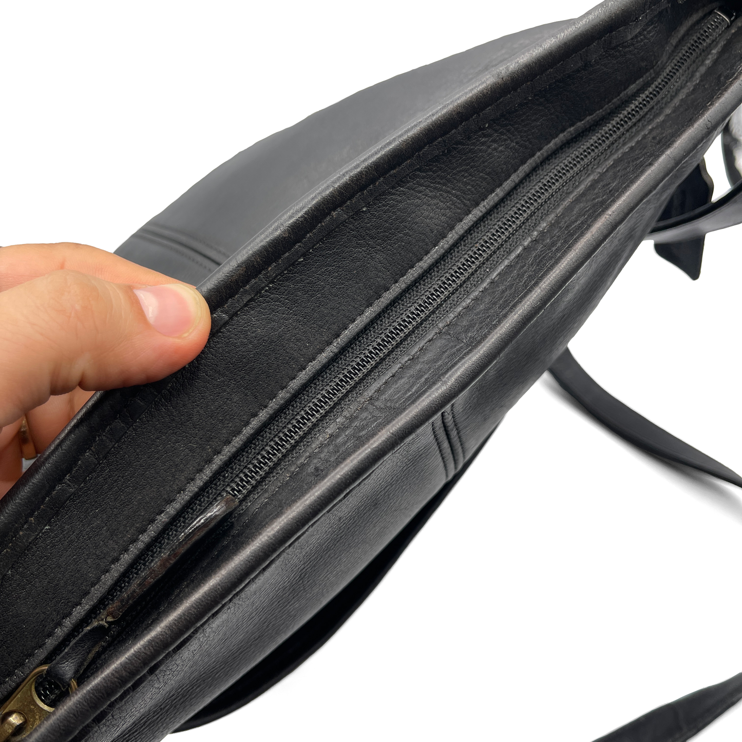 Coach Vintage Black Leather Bucket Bag