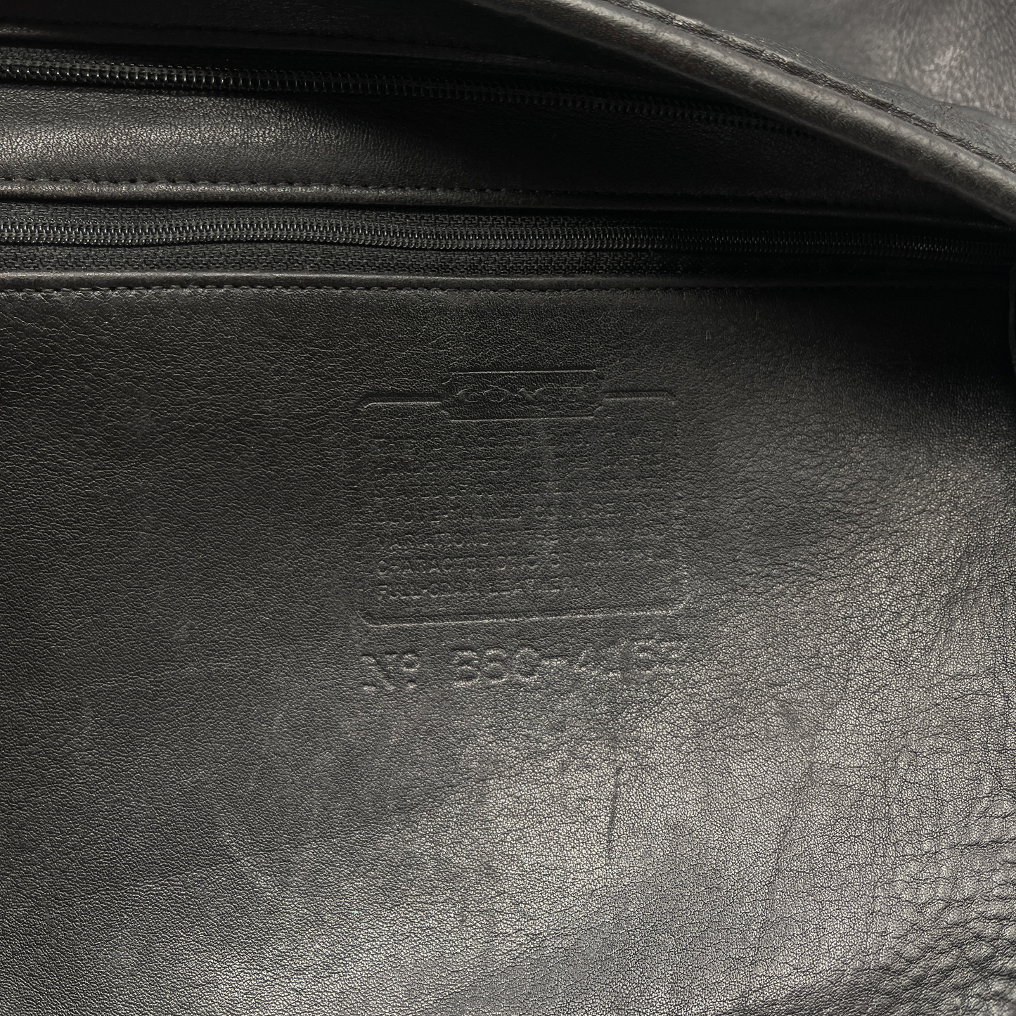 Coach Vintage Black Leather Bucket Bag