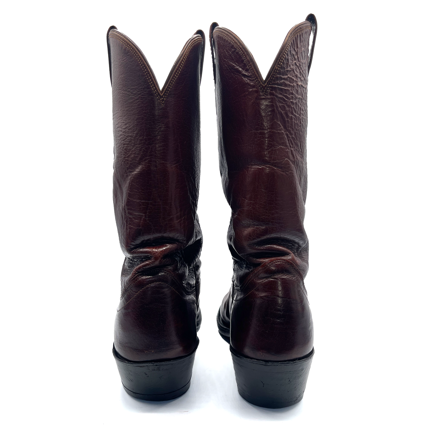 Olathe Men's Leather Burgundy Cowboy Boots, 9 UK