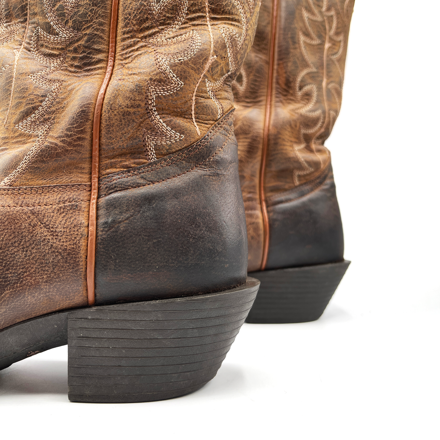 Shyanne Women's Brown Leather Cowboy Boots, 4 UK
