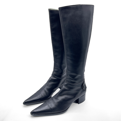 Sigerson Morrison black leather boots, 4.5 UK