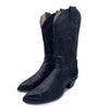 Justin Vintage Women's Black Leather Cowboy Boots, 5.5 UK