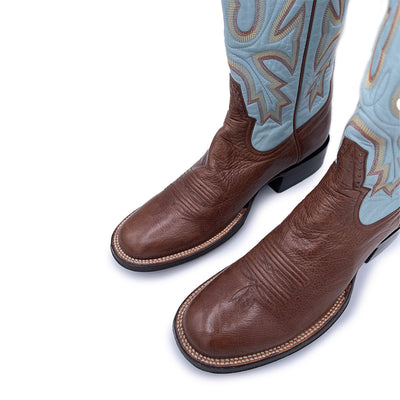 Rod Patrick Women's Light Blue Cowboy Boots, 6 UK