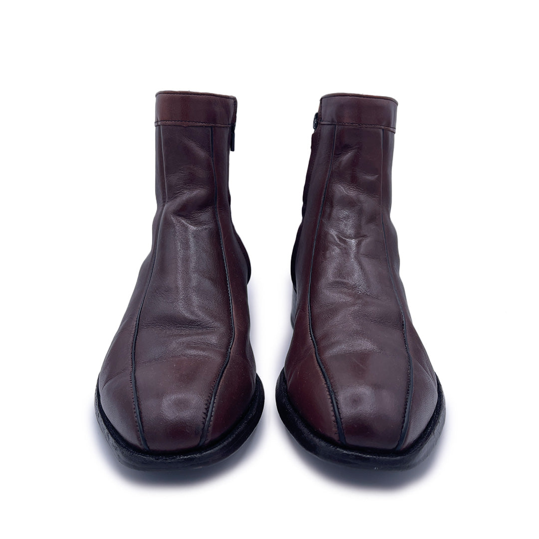 Stafford Casual Men's Brown Leather Boots, 8 UK