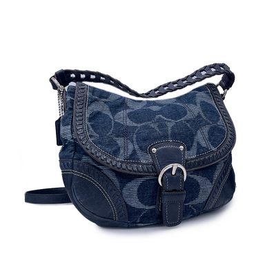 Coach Denim Blue Shoulder Bag