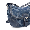 Coach Denim Blue Shoulder Bag