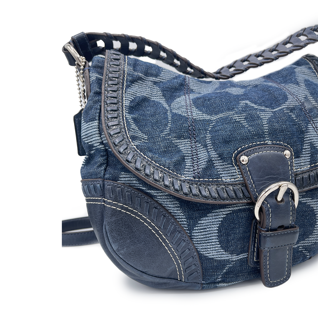 Coach Denim Blue Shoulder Bag