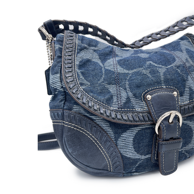 Coach Denim Blue Shoulder Bag