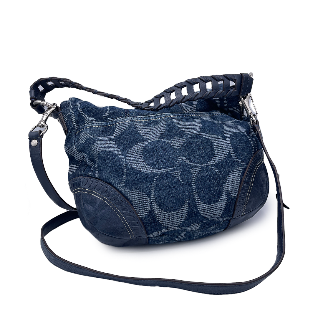 Coach Denim Blue Shoulder Bag
