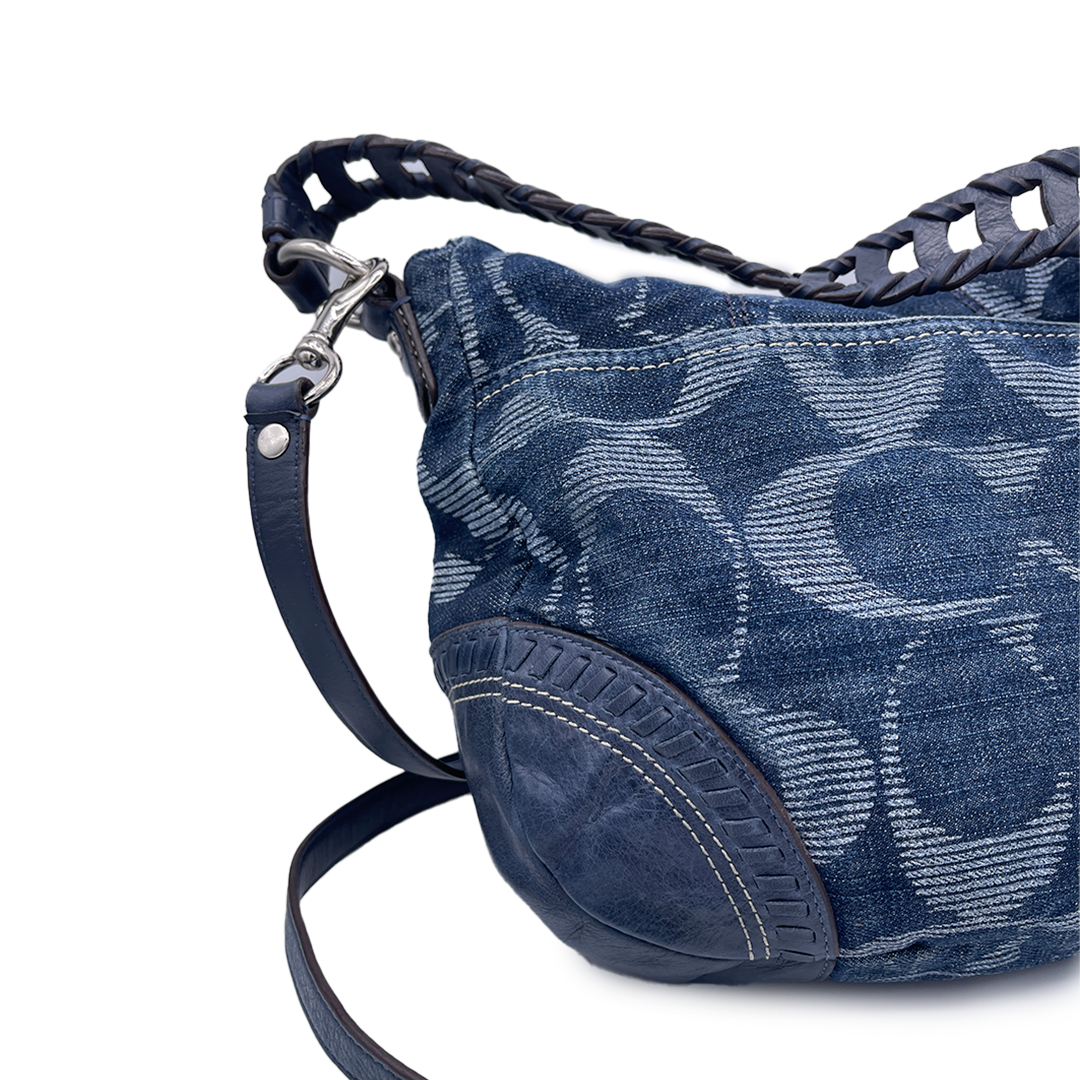 Coach Denim Blue Shoulder Bag