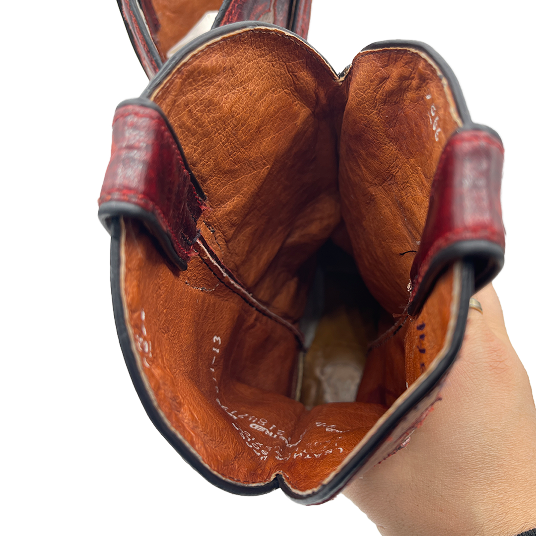 Dan Post Women's Burgundy Leather Cowboy Boots, 7.5 UK
