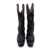 Stetson Vintage Women's Brown Leather Cowboy Boots, 4.5 UK
